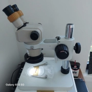 Nikon SMZ1 microscope, zoom 7X-30X, New 10X e/p's & Post stand, new LED R/L