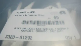 APPLIED MATERIALS P/N 0050-82774 REV.002 SILICONE GASKET