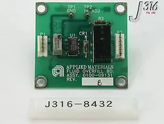 8432 APPLIED MATERIALS PCB DWG FLUID OVERFILL BD ASSY 0100-09131