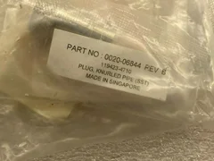 APPLIED MATERIALS 0020-06844 REV B 119423-4710 PLUG KNURLED PIPE (SST)