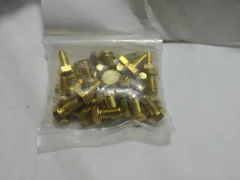 Applied Materials x30 M6 x 12MM LG HEX Head Brass Bolts 3690-06023