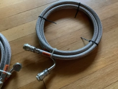 2 CTI Cryogenics 8043074G120, 10FT, Stainless Steel Hose, Cryopump