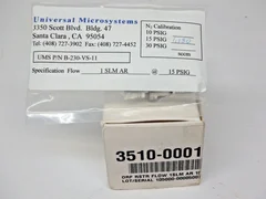 AMAT 3510-00011 ORF RSTR FLOW 1SLM AR 15PSIG IN 1/4VCR 