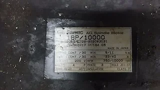 Fanuc AC spindle motor 18P/10000 A06B-0728-B920 #3031 Tested