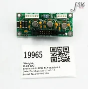 19965 APPLIED MATERIALS PCB ASSY,MAG/LAMP DIST 0100-20070
