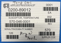 AMAT SUSCEPTOR, TEMPERATURE (0200-89012)