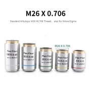 Plan Fluor Infinity Metallurgical Objective 5X-100X M26 for Nikon Microscope