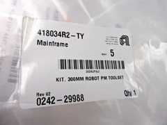 AMAT P/N 0242-29988 300MM PM TOOLSET KIT W/ P/N 0270-05424 P/N 0010-22869
