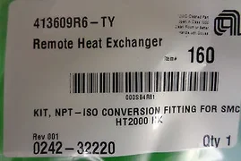 Applied Materials; Kit, NPT-ISO Conversion Fitting for SMC HT2000 HX 0242-32220