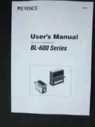 AMAT 3110-00006 KEYENCE Laser Bar Code Reader BL-600 Series User's Manual