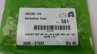 Applied Materials 3690-01883 QTY 80 Silver Plated Screws
