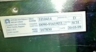 AMAT, XR80 Implanter, Robotics Chassis Unit, p/n 0090-91639 ITL