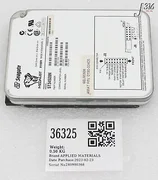 36325 APPLIED MATERIALS SEGATE DRIVE HARD DISK 4.5 GB 3.5 SCSI 0190-00405