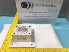 AMAT 0200-10100 PUMP ADAPTER LEYBOLD, WINDOW, SAPPHIRE, SIDE, CHAMBER, 141444