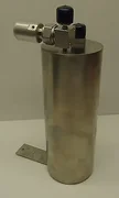 AMAT 0225-99037 SS Canister with 1/2" & 1/4" VCR, Nupro 6LV-BNBW4-P-C Valve