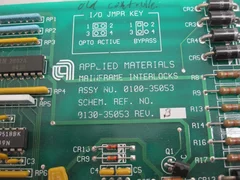  APPLIED MATERIALS 0100-35053 MAIN FRAME INTERLOCK PCB REV-B
