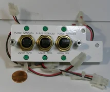 APPLIED MATERIALS AMAT THREE CLIPPARD PANEL SWITCHES 0110-09263 REV A USED