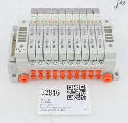 32846 SMC 10-SLOT PNEUMATIC MANIFOLD, AMAT 4060-00949 VV5Q11-10-X3105V