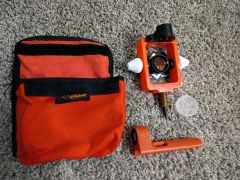 SECO SURVEYING TILTING STROBE PRISM Mini Pin Pole Bubble Site Cones 6405-10-FOR