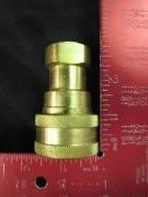 Applied Materials AMAT 3300-01237 Parker BH4-60 FTG HOSE CPLG QDISC 12BODY X 12F