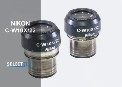 NIKON MMK30102 (C-W10X/22) PAIR OF 10X MICROSCOPE EYEPIECE ***LOOK*** (REF.: R)