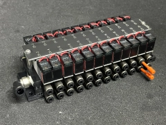 AMAT 0190-00676 24 STATION GAS PANEL VALVE MANIFOLD