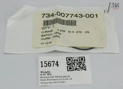 15674 LAM RESEARCH O-RING VITON,2.239 ID X 0.070 C/S (NEW) 734-007743-001