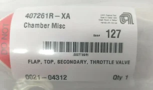 AMAT 0021-04312 FLAP, TOP, SECONDARY, THROTTLE VALVE