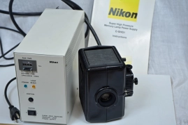 Nikon Eclipse Fluorescence Microscope LH-M100C-1 HBO Illuminator + C-SHG-1 PSU