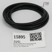 15895 APPLIED MATERIALS  ORING VITON 75 47-75 BLACK 3700-01136