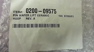 AMAT 0200-09575 Pin Wafer Lift Ceramic Hoop Rev. A 406765