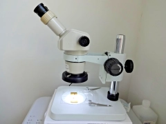 Nikon SMZ1B microscope, zoom 8X-35X, Nikon 10X e/p's & Nikon stand, new LED R/L