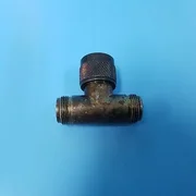 351-0403// AMAT APPLIED 0720-03264 CONN  COAX ADPTR TEE N-JACK/PLUG/JACK ST USED