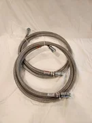 2 CTI Cryogenics Flexible Braided Stainless Helium Line Hoses 8043074G120 (10FT)