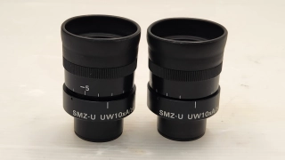 *Exce CLEAN GLASS* Pair Of Nikon SMZ-U UW10xA/24 Microscope Eyepieces 30mm 35725