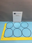 LOT OF 6 AMAT 3700-01055 O-RING ID 7.234 CSD .139 , 75 DURO BLK, 129867