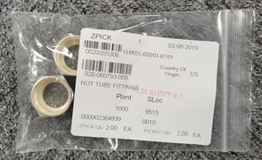 LAM RESEARCH 920-060793-009 NUT TUBE FITTINGS