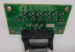 AMAT 0100-76100 PCB ASSY, VME MONITOR BD with ribbon cable