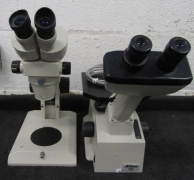 LOT OF2 Microscope Nikon TMS F /  Nikon SMZ-2B