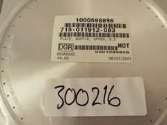 Lam Research Upper baffle plate, 8.3†New X6 715-011912-083