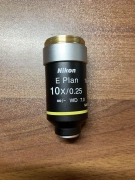 Nikon E Plan 10x 025 Objective Lens for Eclipse E200 Used MRP701000CFIEPlan NA