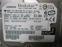 LAM 202-041171-001 HITACHI 14R9201, HARD DRIVE, 131GB IDE MAXTOR