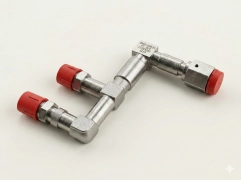 AMAT 0050-00539 | 3-WAY MANIFOLD TEE | 316L VIM-VAR | TRIPLE 1/4" VCR-F | NEW