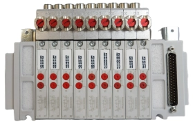 AMAT Applied Materials 0190-84324 9-Port Pneumatic Manifold Working