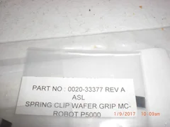OEM Part Applied Materials (AMAT) 0020-33377 SPRING CLIP WAFER GRIP P5000 MC ROB