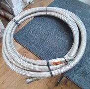 AMAT 3400-01109 Pressurized Cryogenic Helium Pump Hose 20 Ft. Long 260 PSI New