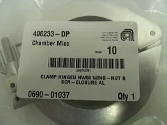 Applied Materials 0690-01037 (chamber) Clamp hing NW50 Wing Nut