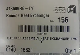 Applied Materials; Harness Assy Heat Exchanger EMO "Y" 0140-15821