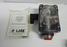 AMAT 1040-01109 / LAKE MONITOR R4S-7WD-25-L2 WATER FLOW SENSOR 1" NPT - NEW