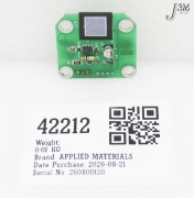 42212 APPLIED MATERIALS PCB, SENSOR, END PT DETECTOR 0100-38076